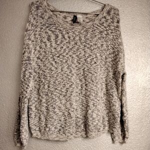 Divided Knit Marled Sweater    Size M